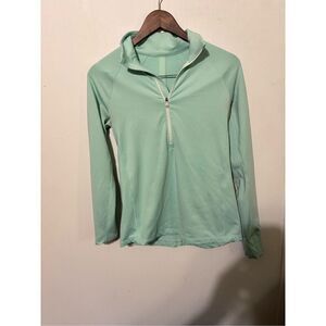 Under Armour Women's Size Small Light Blue 1/4 Zip Pullover Athletic Jacket